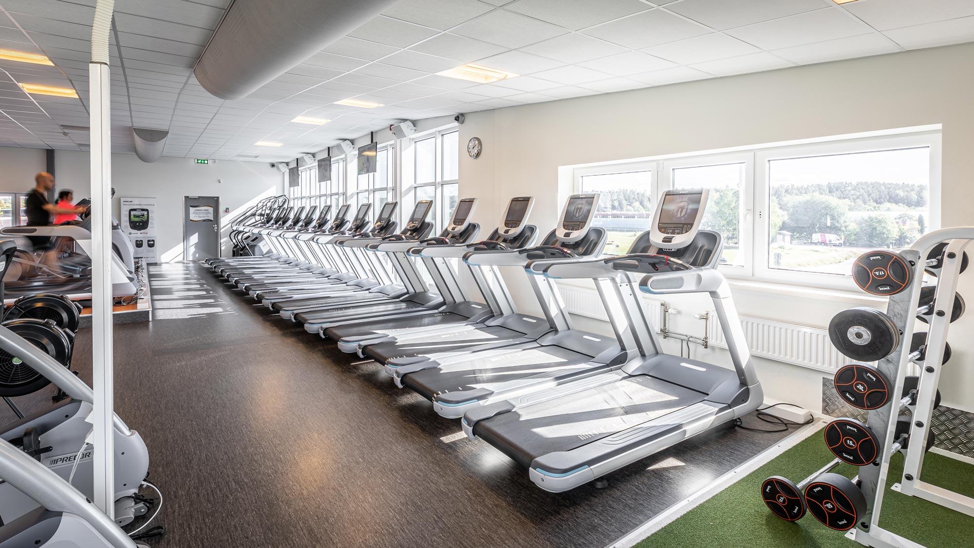 Cardio-maskiner på gymmet